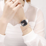 Square Women Wrist Watches Starry Sky Female Clock Magnetic Ladies Quartz Watches Elegant Women Bracelet Watch Montre Femme 2019