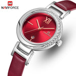 NAVIFORCE Watch Women Luxury Brand Ladies Dress Quartz Wristwatch Leather Waterproof Female Watches Girl Clock Relogio Feminino