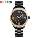 CURREN New Fashion Watch Women's Rhinestone Quartz Wristwatch Ladies Dress Female Clock relogio feminino Rose Gold reloj mujer