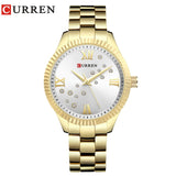 CURREN New Fashion Watch Women's Rhinestone Quartz Wristwatch Ladies Dress Female Clock relogio feminino Rose Gold reloj mujer