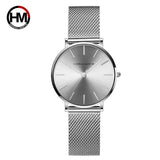 Women Watches Fashion Casual Japan Quartz Movement Waterproof Top Luxury Brand Stainless Steel Mesh Strap Ladies Wristwatches