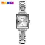 2019 SKMEI Luxury Brands Women Quartz Watches Ladies Watch Metal Strap Female Watch Relogio Feminino Ladies Wristwatches 1407